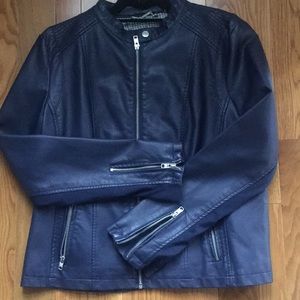 Navy Jacket Size XL Black Rivet